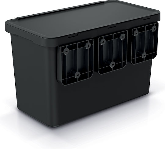 Prosperplast Кошче за Рециклиране Systema Пластмасово Черно 10л