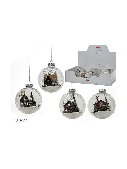 Hanging Ball Ornament Glass Transparent