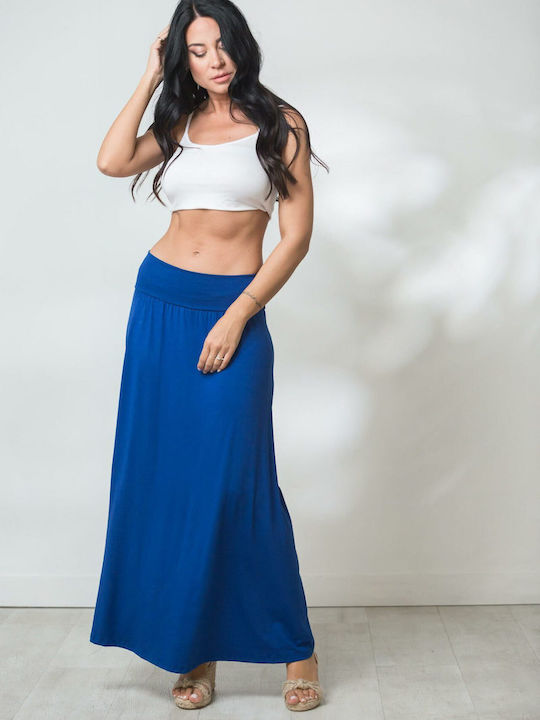 Boutique Maxi Skirt Blue royal blue