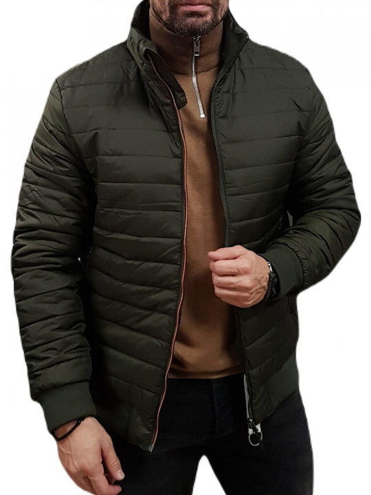 Marcus 09-200201 Men's Winter Puffer Jacket Deep Olive