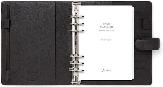 Filofax Ημερήσια Ατζέντα Norfolk A5 Μαύρη 21.5x24εκ.