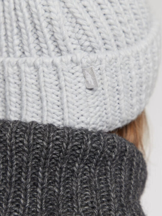 Ribbed Beanie Cap Light Blue