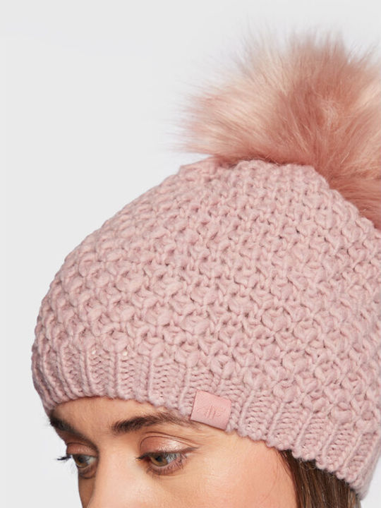 4F Knitted Beanie Cap Pink