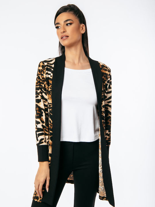 Long Women's Cardigan Brown