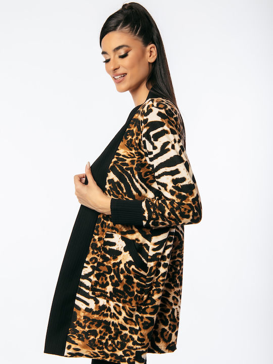 Long Women's Cardigan Brown