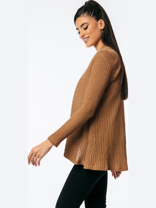 Women's Knitted Cardigan Brown