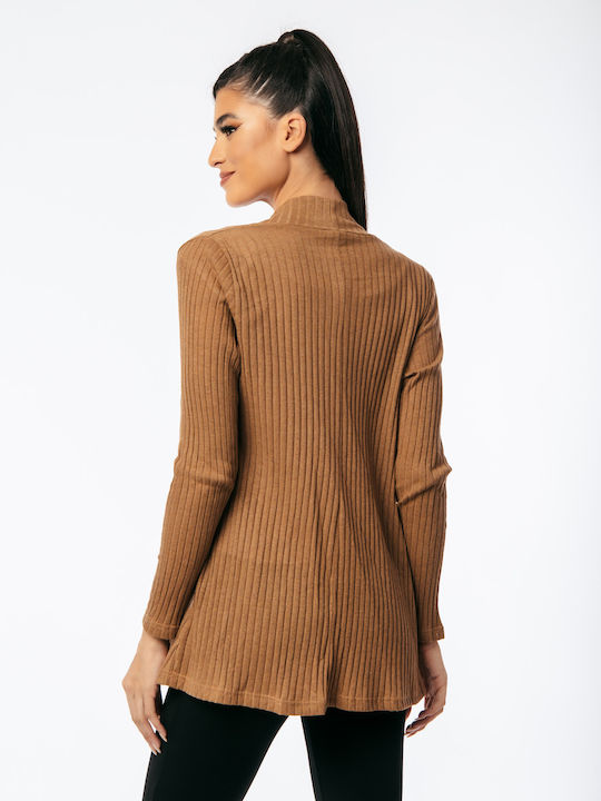 Women's Knitted Cardigan Brown