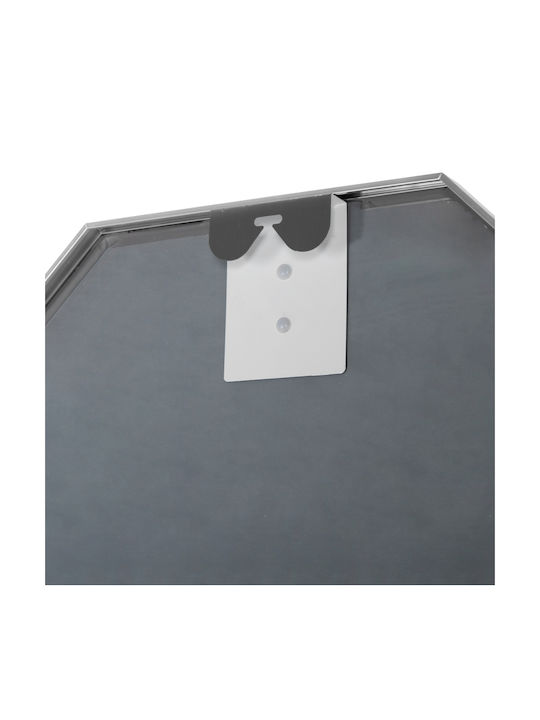 HomeMarkt Wandspiegel mit Silber Metallisch Rahmen 55.5x55.5cm 1Stück