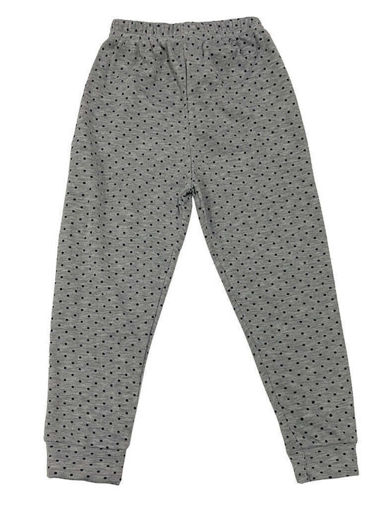 Ustyle Kids Pyjamas Winter Fleece grey