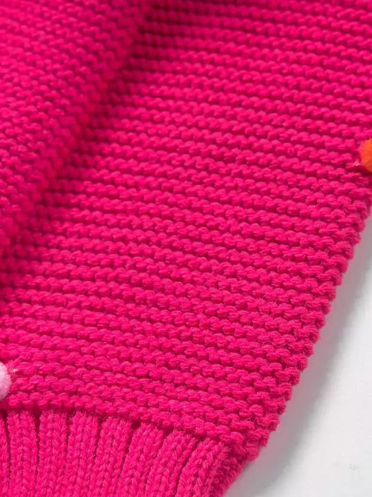 Kinderstrickjacke Gestrickt fuchsia