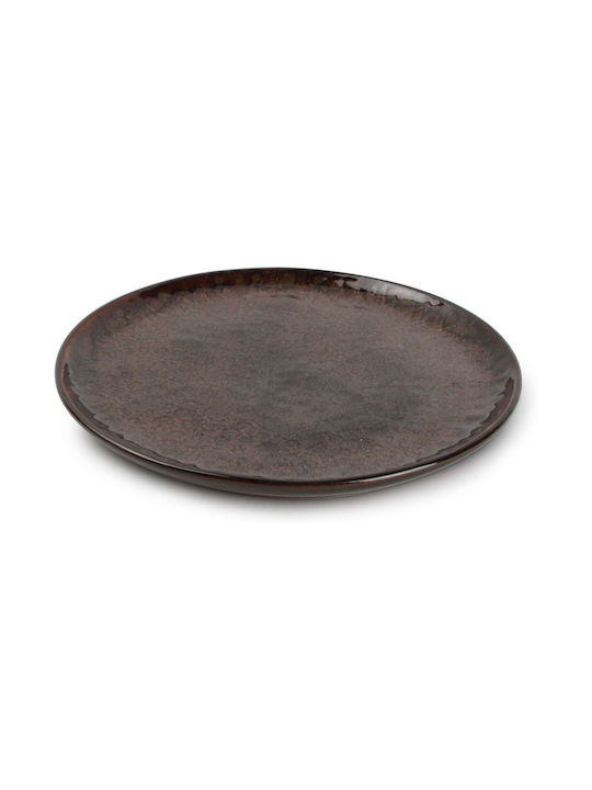 Salt & Pepper Primal Farfurie Deșert Ceramică Maro cu Diametru 21cm
