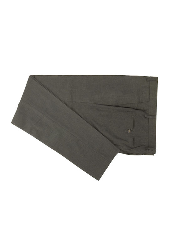 Men's Suit with Vest Regular Fit Khaki