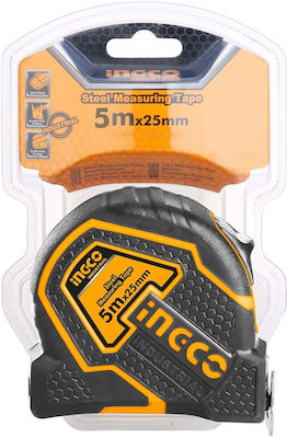 Ingco Tape Measure with Auto-Rewind 25mm x 5m