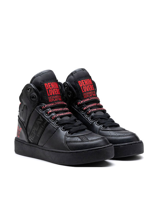 Replay Kids Sneakers High Black