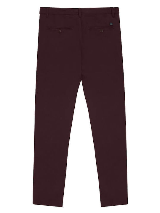 Prince Oliver Men's Trousers Chino BORDO