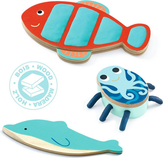 Djeco Plasticine - Marine Creatures Play Set for 1.5+ Years