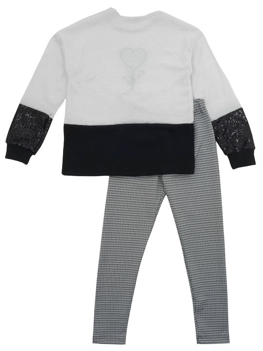 Babylon Kinder Set mit Leggings Winter 2Stück White