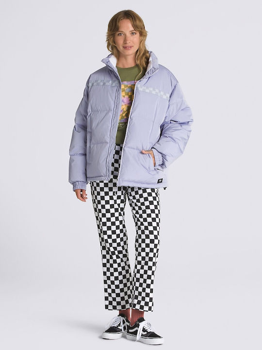 Mte Women's Short Puffer Jacket for Winter Purple