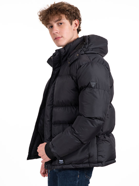 Vcode Men's Winter Puffer Jacket BLACK