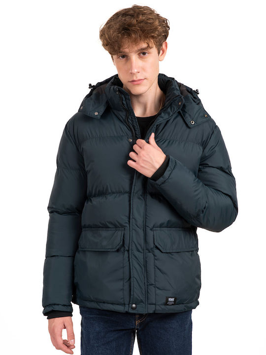 Vcode Herren Winter Jacke Puffer Σκούρο Πράσινο