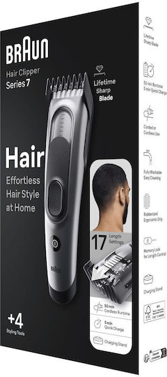 Braun Series 7 Reîncărcabilă Mașină de Tuns Maro HC7390