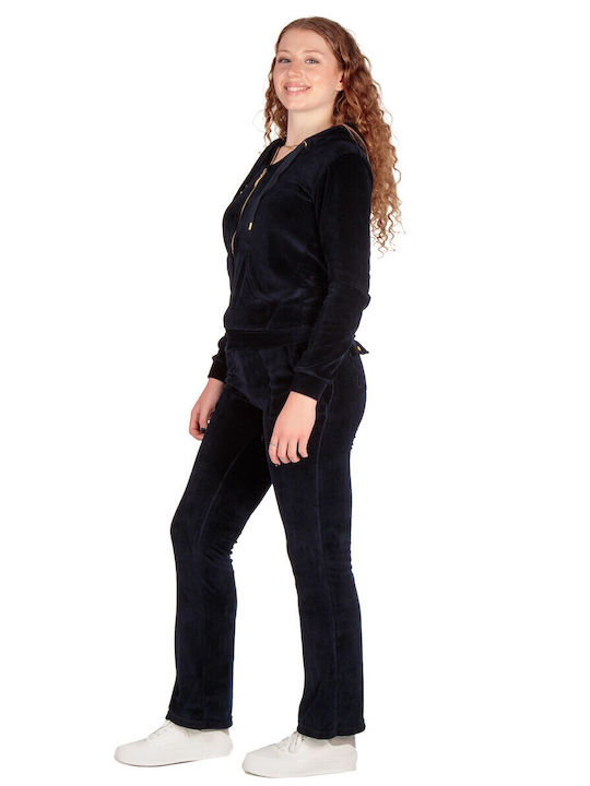 Jogginganzug Samt Dark Blue SET-60600-7 (DBL)