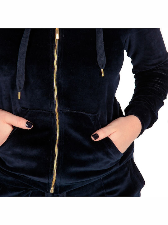 Jogginganzug Samt Dark Blue SET-60600-7 (DBL)