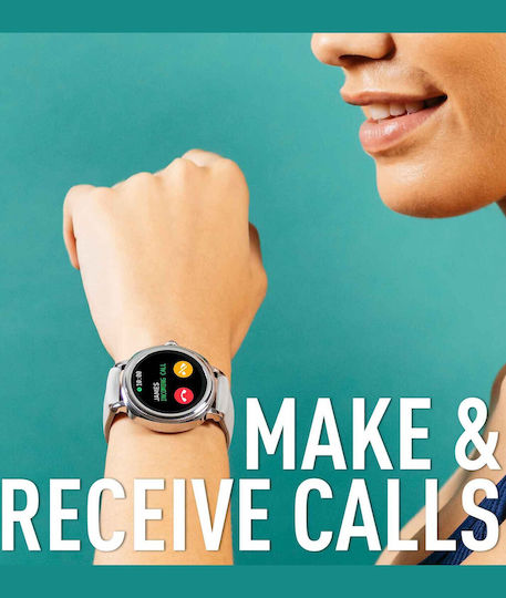 Reflex Active Series 25 Stainless Steel Smartwatch με Παλμογράφο (Ασημί)