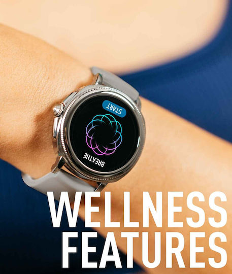 Reflex Active Series 25 Stainless Steel Smartwatch με Παλμογράφο (Ασημί)