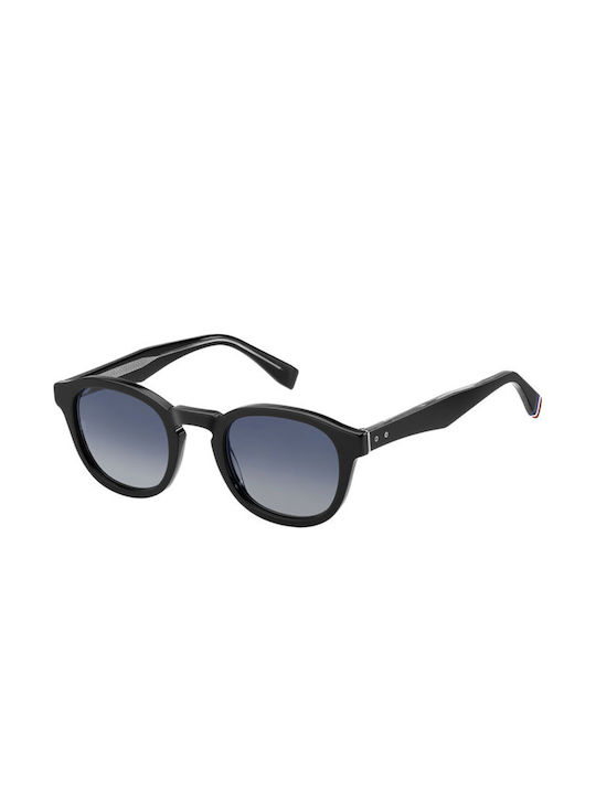 Tommy Hilfiger Sonnenbrillen mit Schwarz Rahmen und Blau Verlaufsfarbe Linse TH2031/S 807