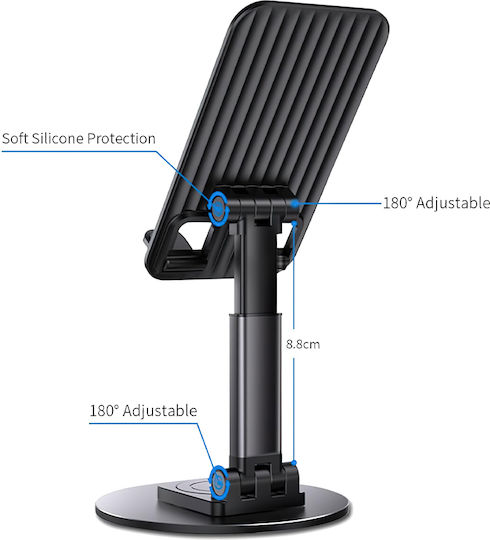 Leewello Desk Stand for Mobile in Black color 783161