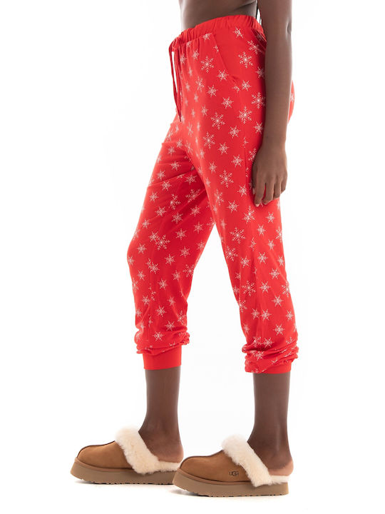 Vero Moda Femei Tesatura Pantaloni High Risk Red