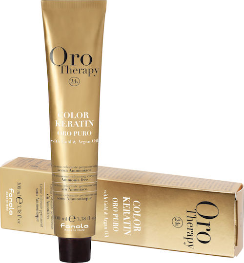 Fanola Oro Puro Hair Coloring Cream Hair Dye no Ammonia 7.0 Blonde 100ml