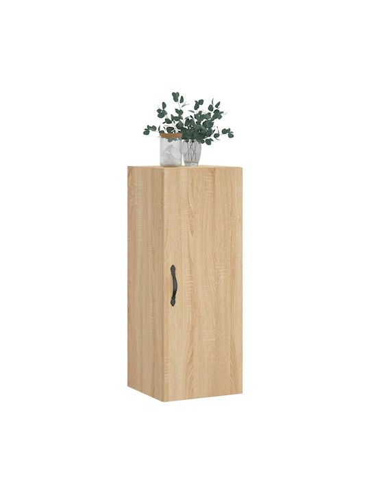 Wall-Mounted Living Room Cabinet made of Particle Board Sonoma Oak 34.5x34x90cm
