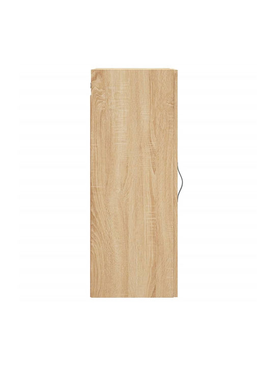 Wall-Mounted Living Room Cabinet made of Particle Board Sonoma Oak 34.5x34x90cm