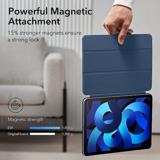 ESR Rebound Flip Cover Silicone Navy Blue (iPad Air 2020/2022)
