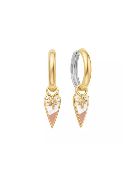 Ania Haie Earrings Hoops made of Silver Gold Plated