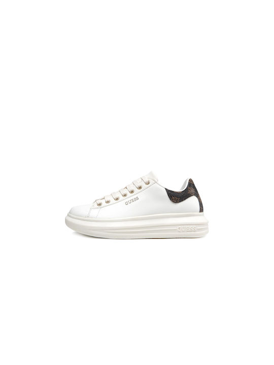 Guess Vibo Γυναικεία Ανατομικά Sneakers Λευκά