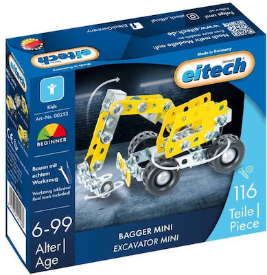 Eitech Metallic Construction Toy Εκσκαφέας