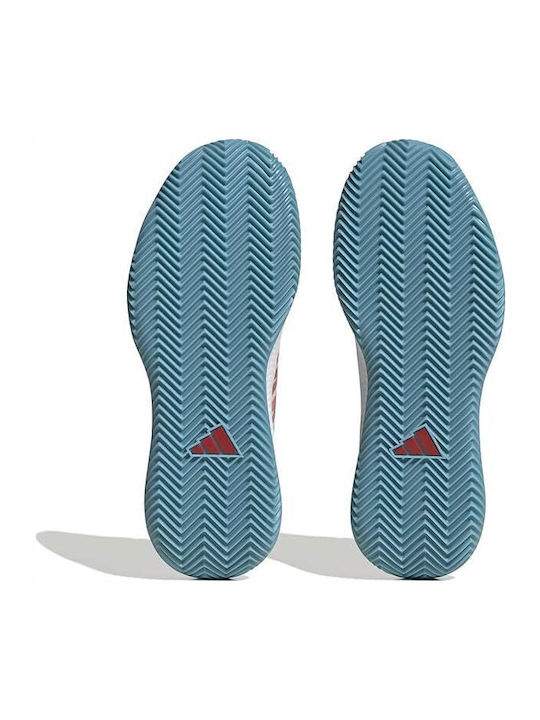 adidas Defiant Speed Tennisschuhe Tongelände Weiß