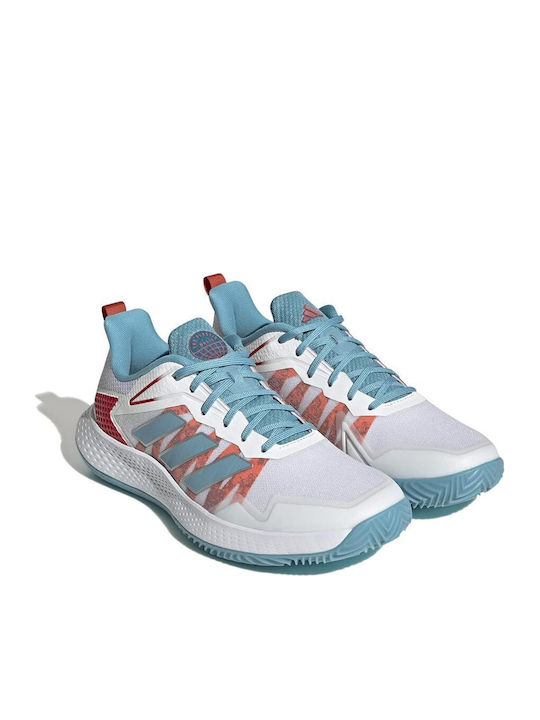 adidas Defiant Speed Tennisschuhe Tongelände Weiß
