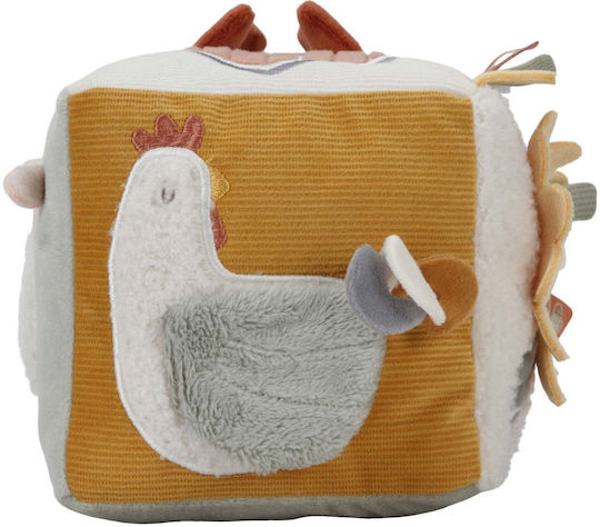 Little Dutch Activity Cube Little Farm made of Fabric with Sounds for 0++ Months