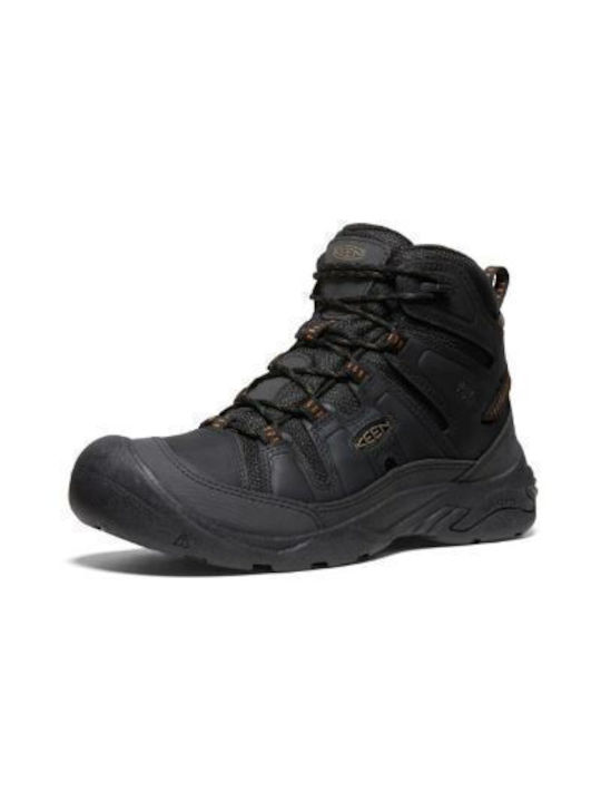 Keen Circadia Herren Wanderstiefel Wasserdicht Schwarz