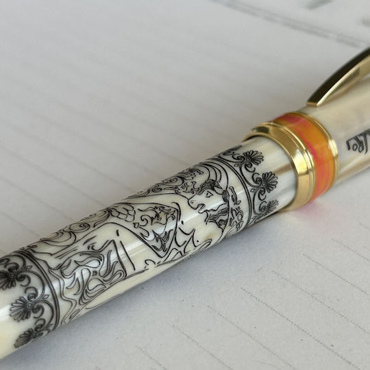 Visconti Visconti Füllfederhalter Gold aus Stahl mit Blauer Tintenfarbe