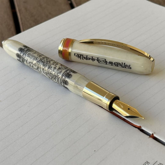 Visconti Visconti Füllfederhalter Gold aus Stahl mit Blauer Tintenfarbe