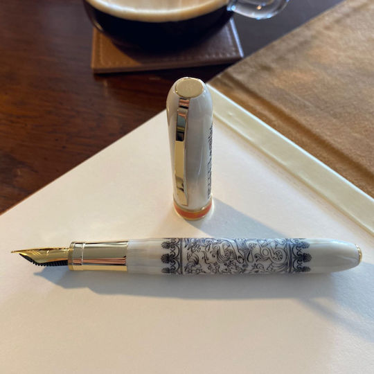 Visconti Visconti Füllfederhalter Gold aus Stahl mit Blauer Tintenfarbe