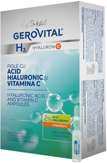 Gerovital H3 Hyaluron C Serum Προσώπου 10x2ml