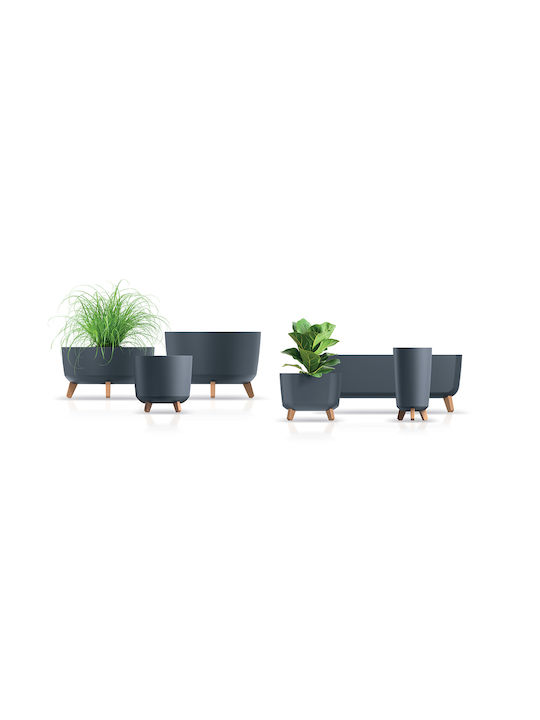 Prosperplast Gracia Case Саксия Пластмаса Въглени 58x24x23.5см.
