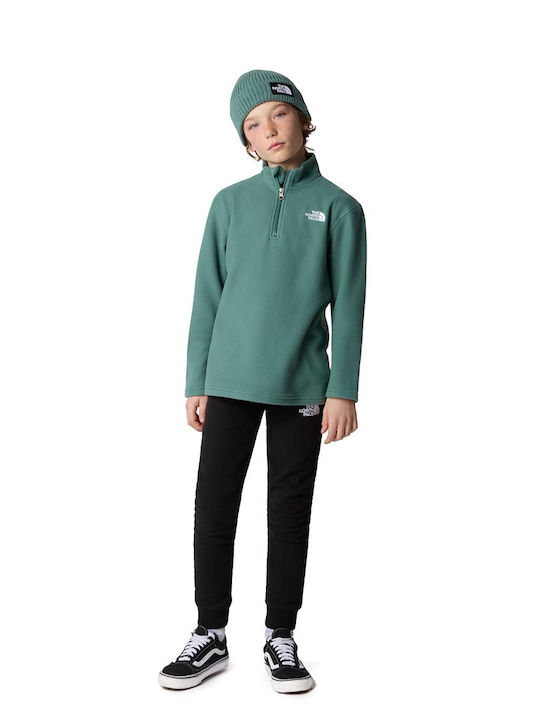 Kids' Shirt Long Sleeve Turquoise GLACIER 1/4 ZIP