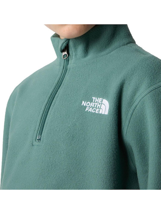 Kids' Shirt Long Sleeve Turquoise GLACIER 1/4 ZIP